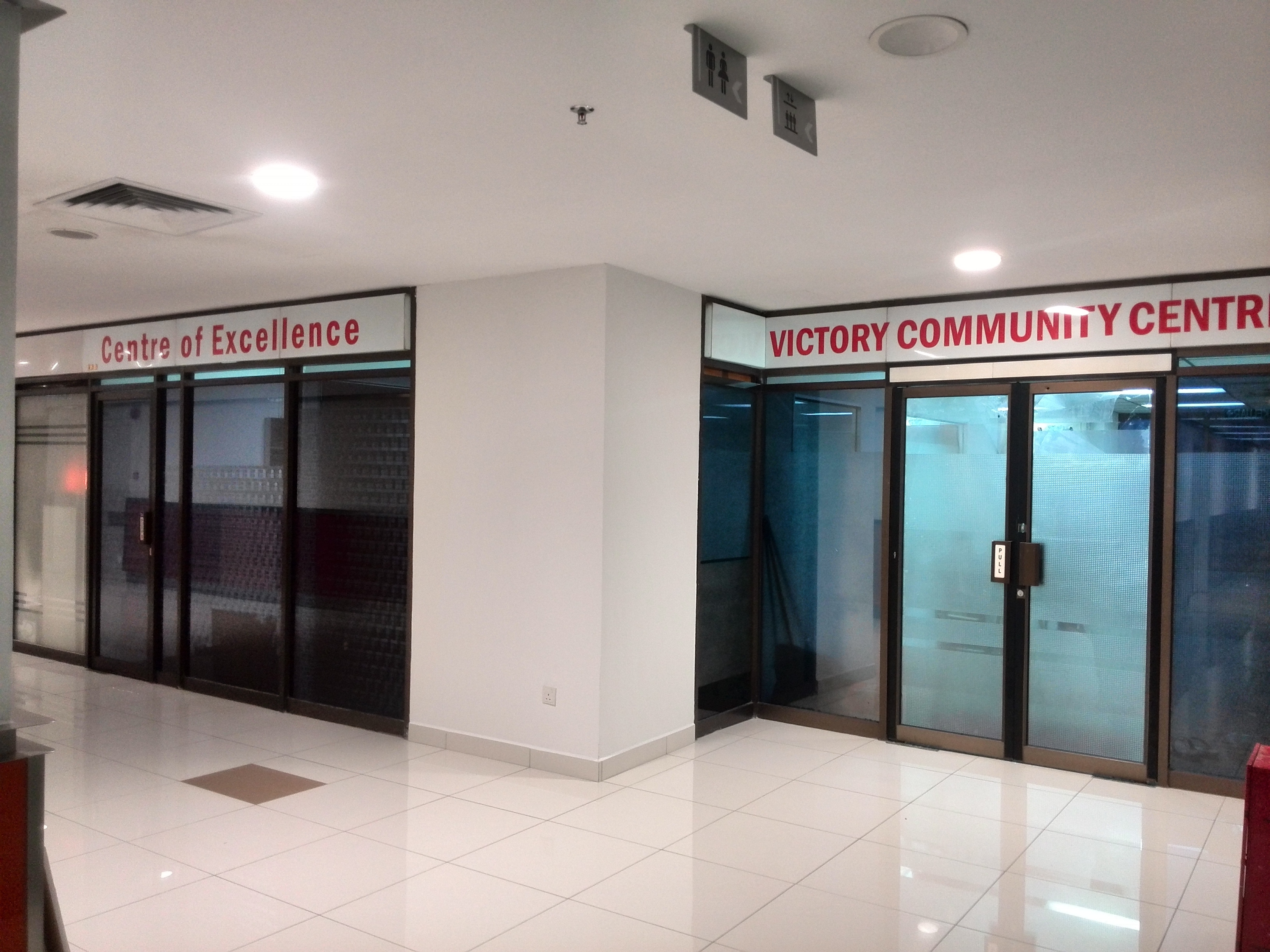 The Victory Community Centre premises at Faber Towers, 2015